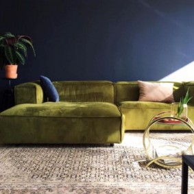 Modular fabric sofa