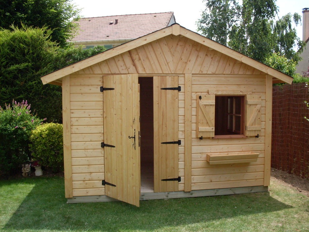 Dowel garden shed