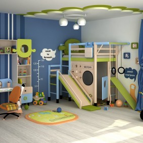 foto di progettazione della stanza dei bambini della stanza dei giochi