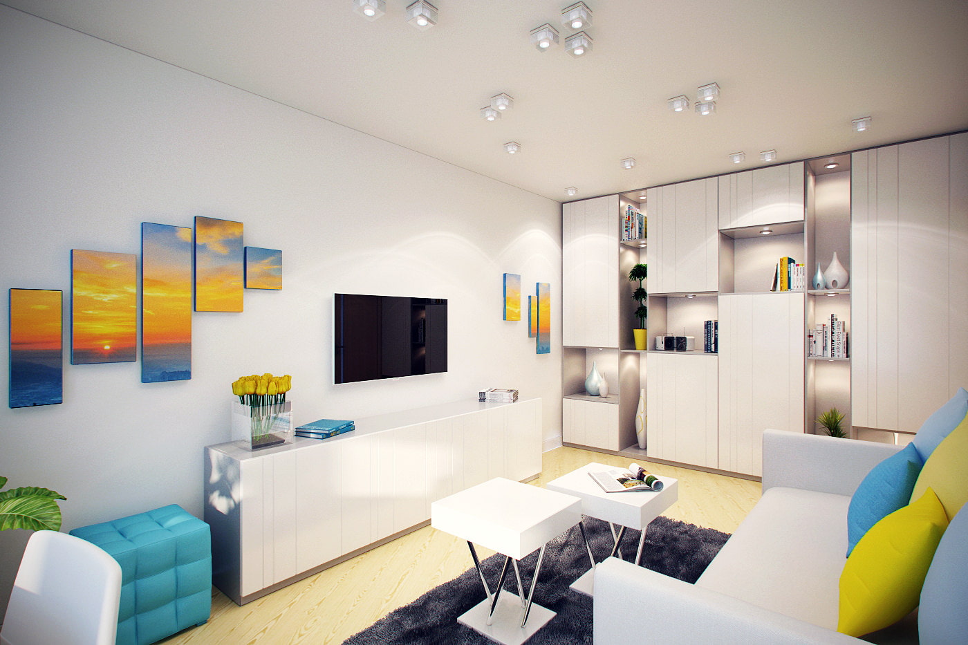 tweekamerappartement interieur