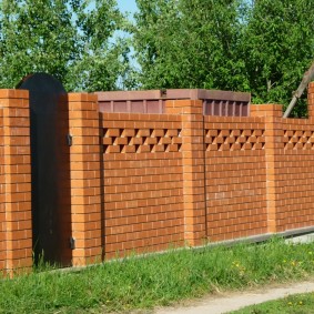 tuğla çit tasarım fikirleri