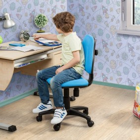 počítač židle dětské foto výzdoba