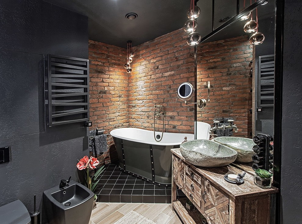 Combined Loft Style Bathroom