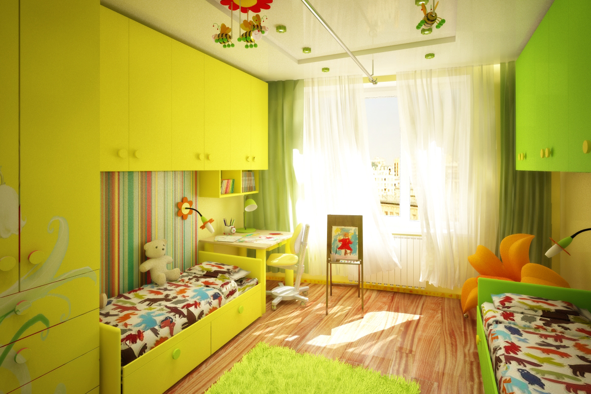arrangement of a children's room