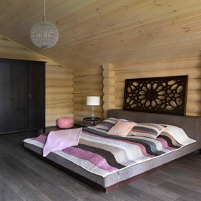 wood wall decoration interior photo