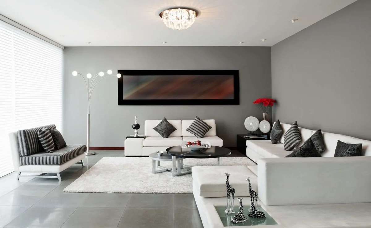painting walls in a high-tech living room