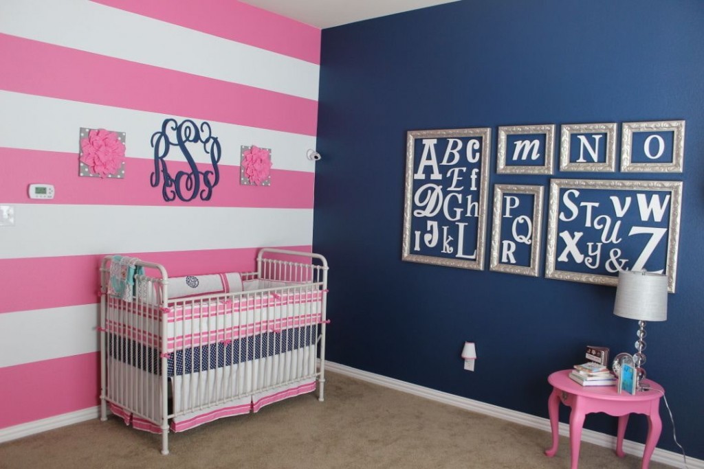 Ružičasta i plava soba za djevojčicu