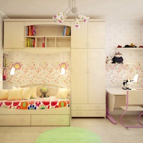 interior de camera moderna pentru copii