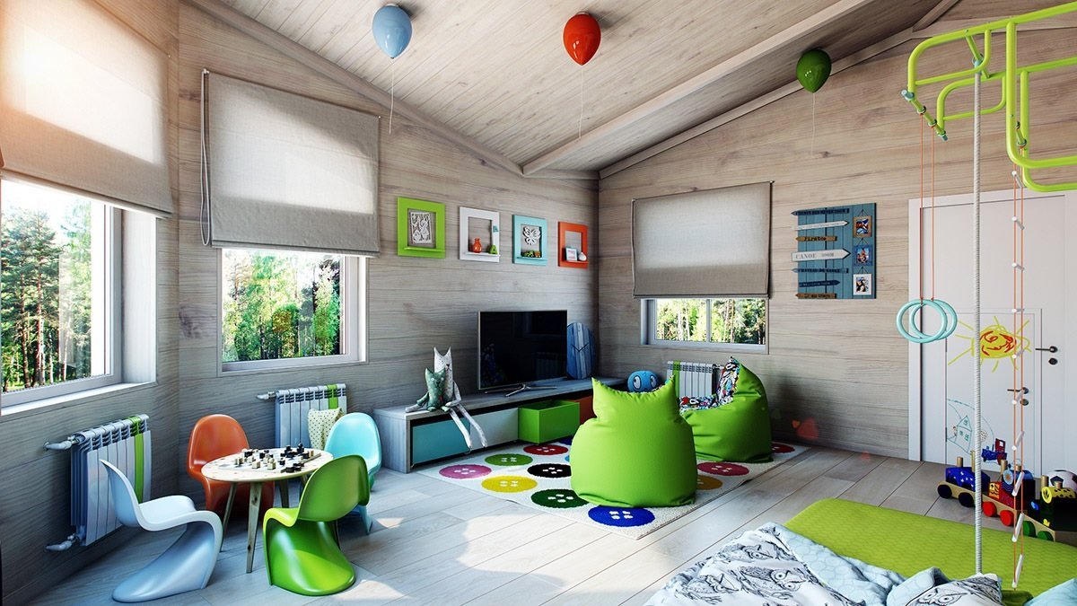 Fotografie modernă de design pentru cameră pentru copii