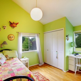 modern nursery in the apartment interior photo