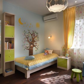 modern nursery in the apartment photo design