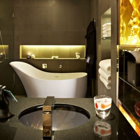moderne badkamer decor foto