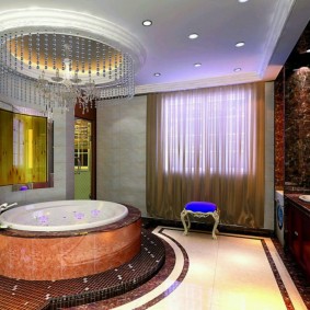 Foto interior del baño moderno
