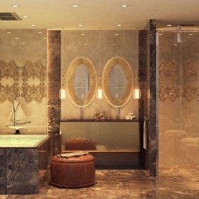 modernong interior photo ng banyo