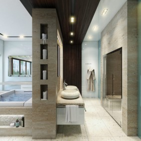 vedere modernă la decor pentru baie