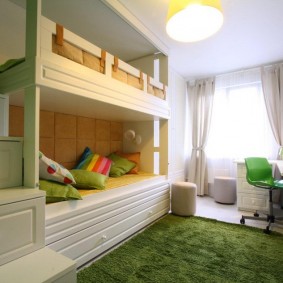 modern ontwerp van een kinderkamer 14 m².