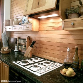 podšívka v kuchyni dekor fotografie