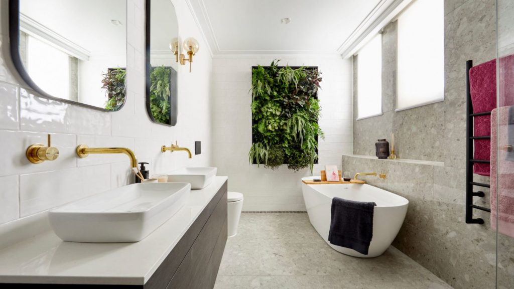 łazienka w stylu ekologicznym 2019