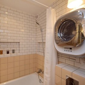 fürdőszoba Hruscsovban díszítő ötletek