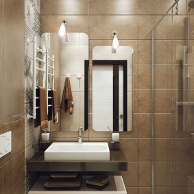 koupelna v designových typech Chruščov