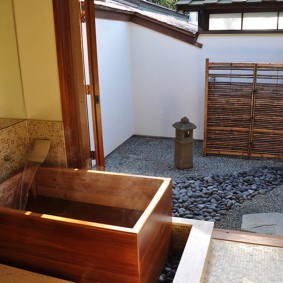 ideas de decoración de baño de estilo japonés