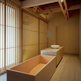 možnosti kúpeľňových nápadov v japonskom štýle