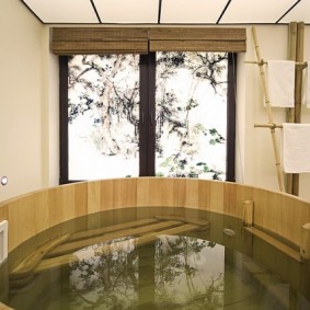 tipo de fotos de baño de estilo japonés