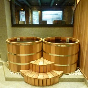 diseño de baño de estilo japonés