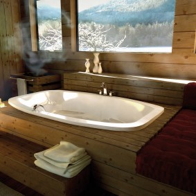 foto de diseño de baño de estilo japonés