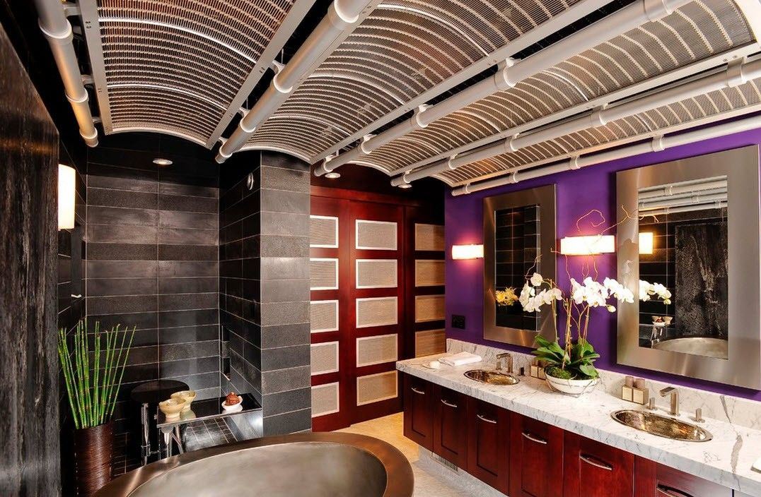 japanilainen tyyli kylpyhuoneen suunnitteluvalokuva