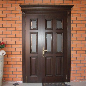 portas de entrada de madeira