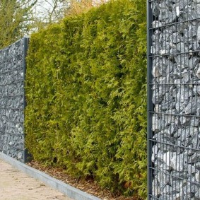 gabion çit tasarım fikirleri