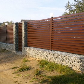 gabion çit tasarım fotoğraf