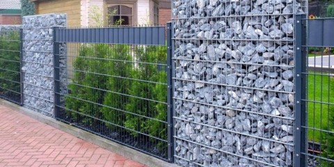 gabion fence ideas
