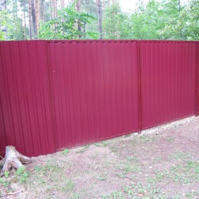 mga ideya ng corrugated fences design