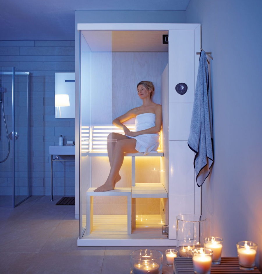 Mini-sauna in een stadsappartement