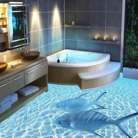 3D-gulv på badet