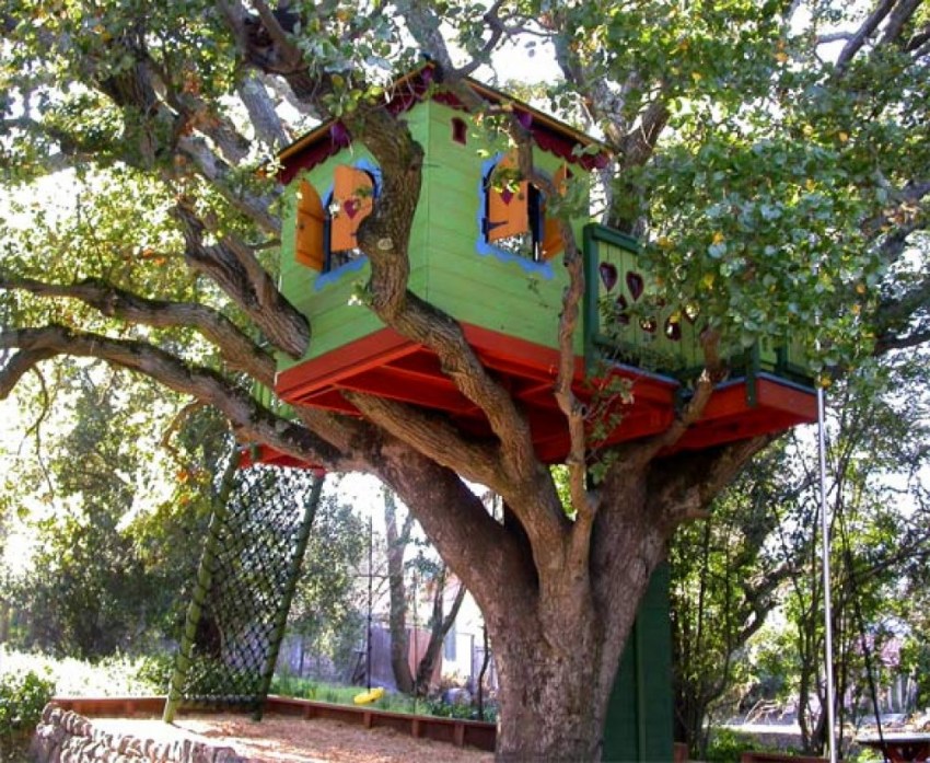 treehouse para sa mga bata