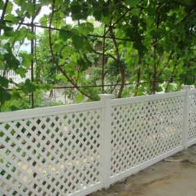 decorative fence for the garden photo decor