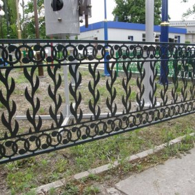 decorative fence for the garden design photo