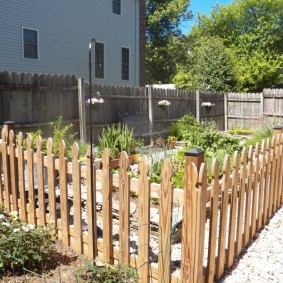 decorative fence for garden photo design