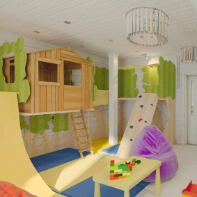 nápady na výzdobu dětského domku