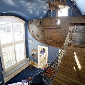 dům pro chlapce pirátské lodi