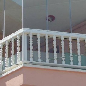 Classic open-air balcony
