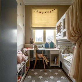 Παιδικό δωμάτιο σε δύο δωμάτια Χρουστσόφ