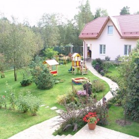 Playground on a summer cottage