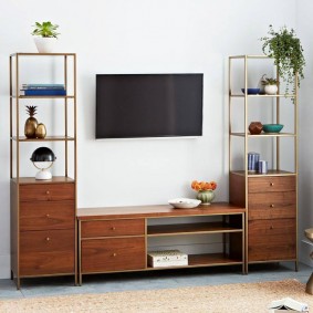 Kompakta möbler för ett litet vardagsrum