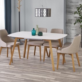 Spisestue møbler i en moderne stue