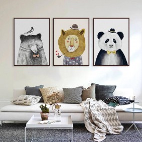 pinturas para decoración de fotos de habitación de niños