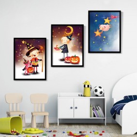 obrazy pre nápady interiéru detskej izby